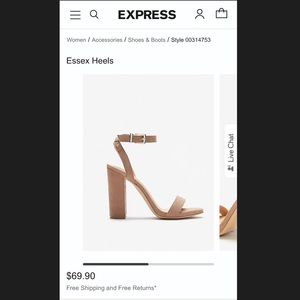 EXPRESS BRAND NEW Essex Heels